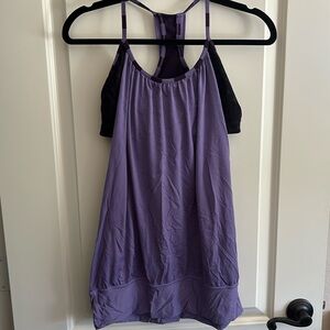 Lululemon Top- - Size 8 - Racerback with built in bra